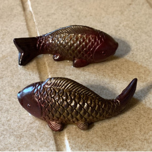 Чайные фигурки красочные карпы Кои. Photo 2